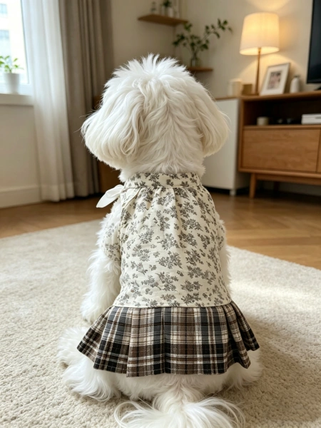 New thin floral print pet dress, breathable and sun-protective dog clothing, Teddy bichon Frise bow pet dress New thin floral print pet dress, breathable and sun-protective dog clothing, Teddy bichon Frise bow pet dress